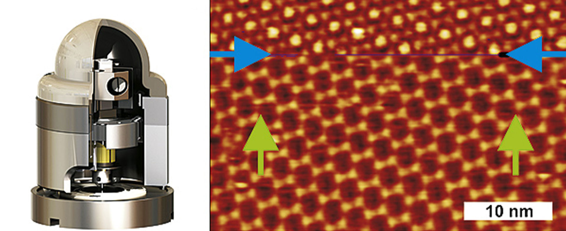 Rastersondenmikroskop mit Nanopositionierung