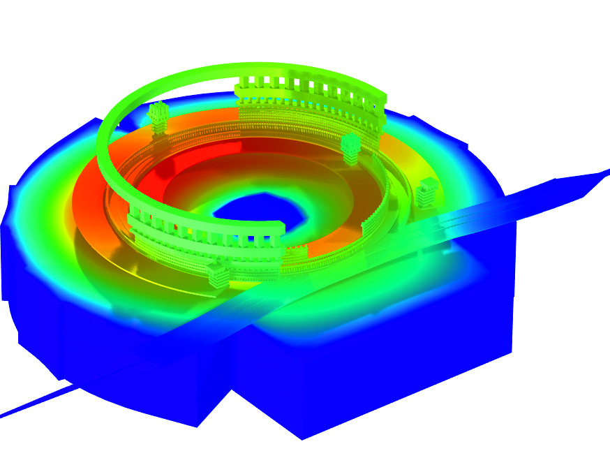 3D-Halbleiterstruktur des Micro-Ring-Resonators auf dem Mikrochip (Quelle: Ranovus GmbH)
